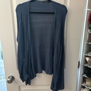 SHEIN Navy Open-Front Cardigan